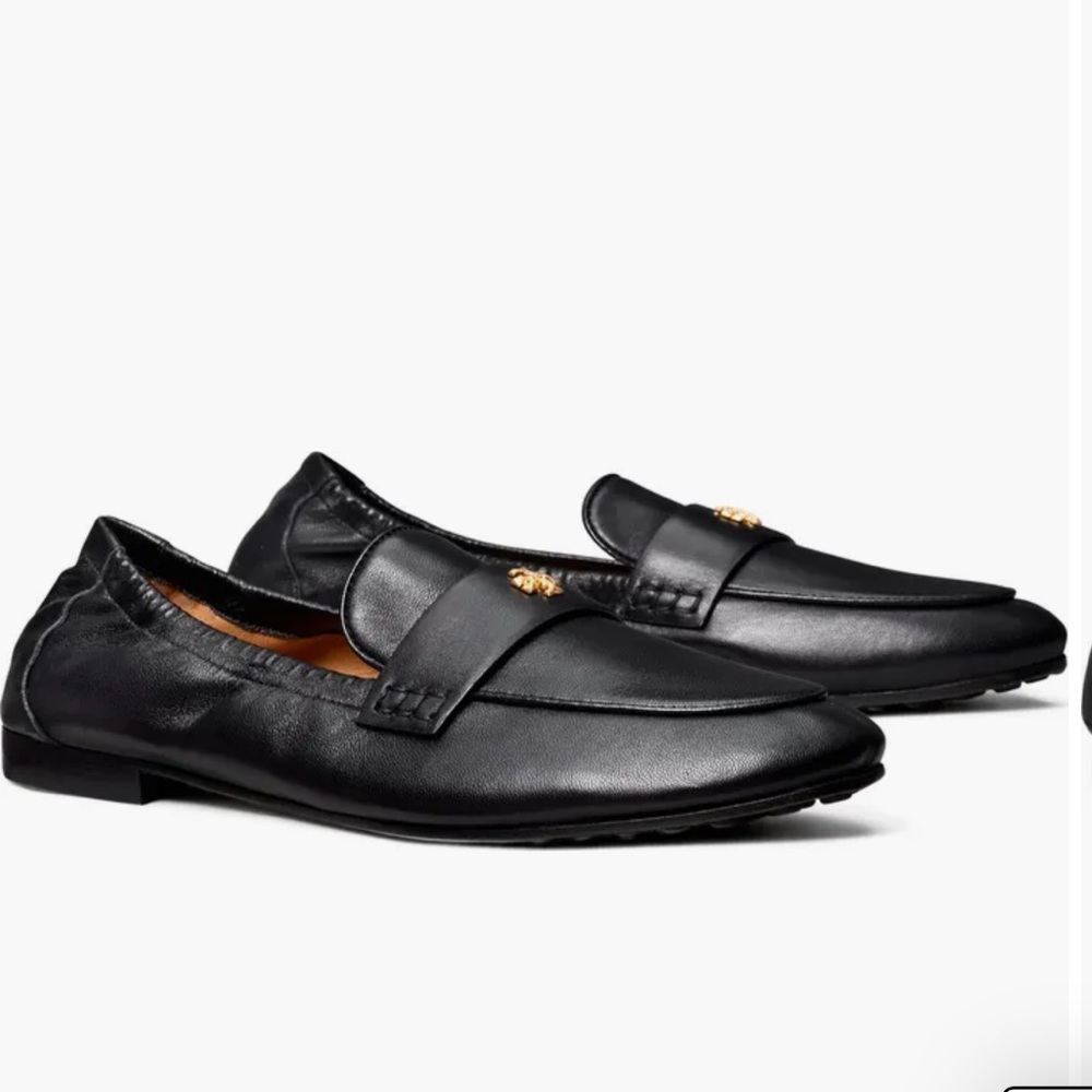 Tory Burch Black leather Ballet Loafers size 9.5